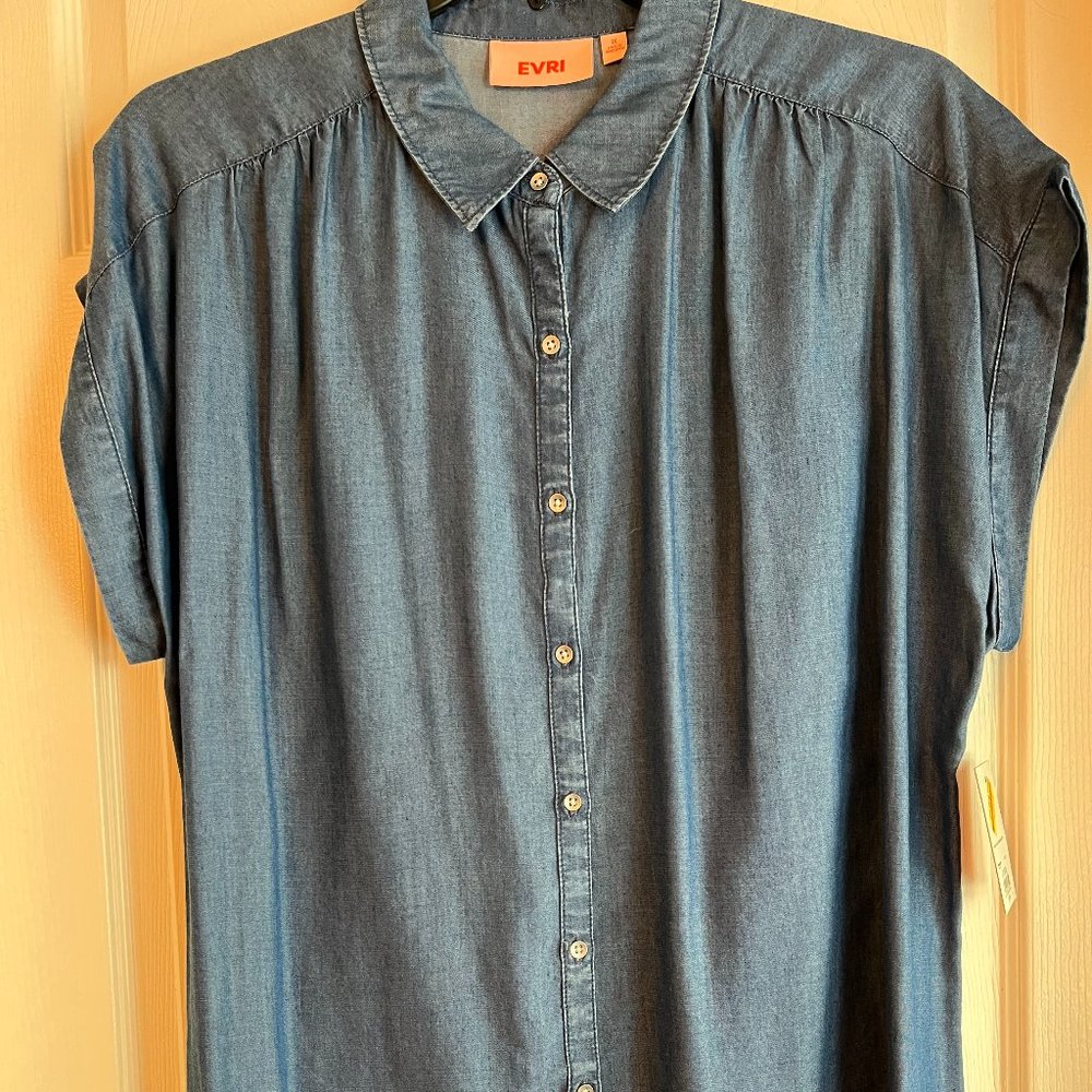 Women's EVRI Lightweight Denim Top 1X